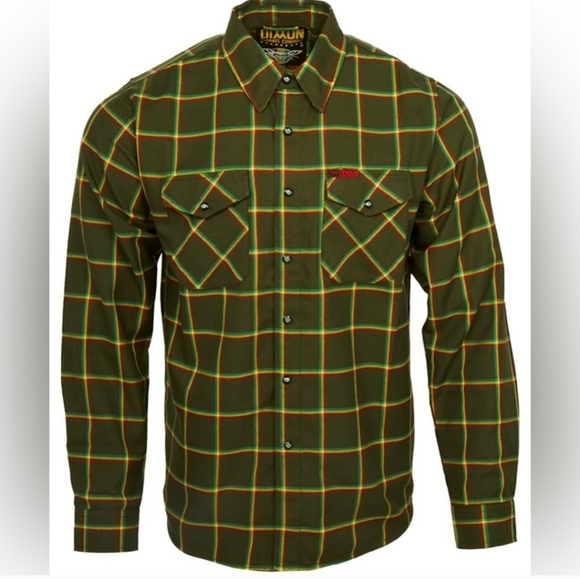 DIXXON Other - Dixxon Flannel Shirt Flysouljah Green Plaid Men Plus Size 3X New no tag